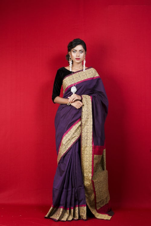 Traditional Designer Silk Sharee